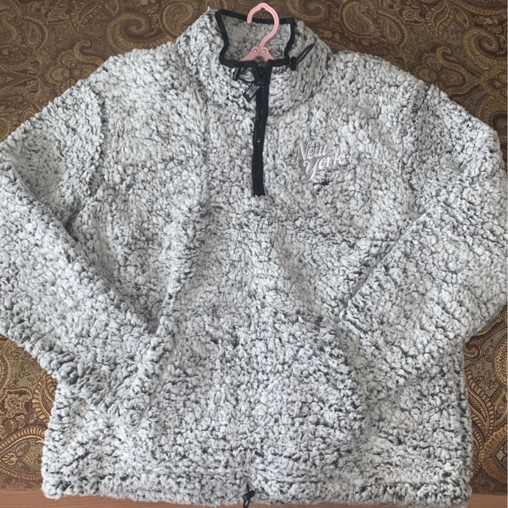 Vs pink Sherpa pullover